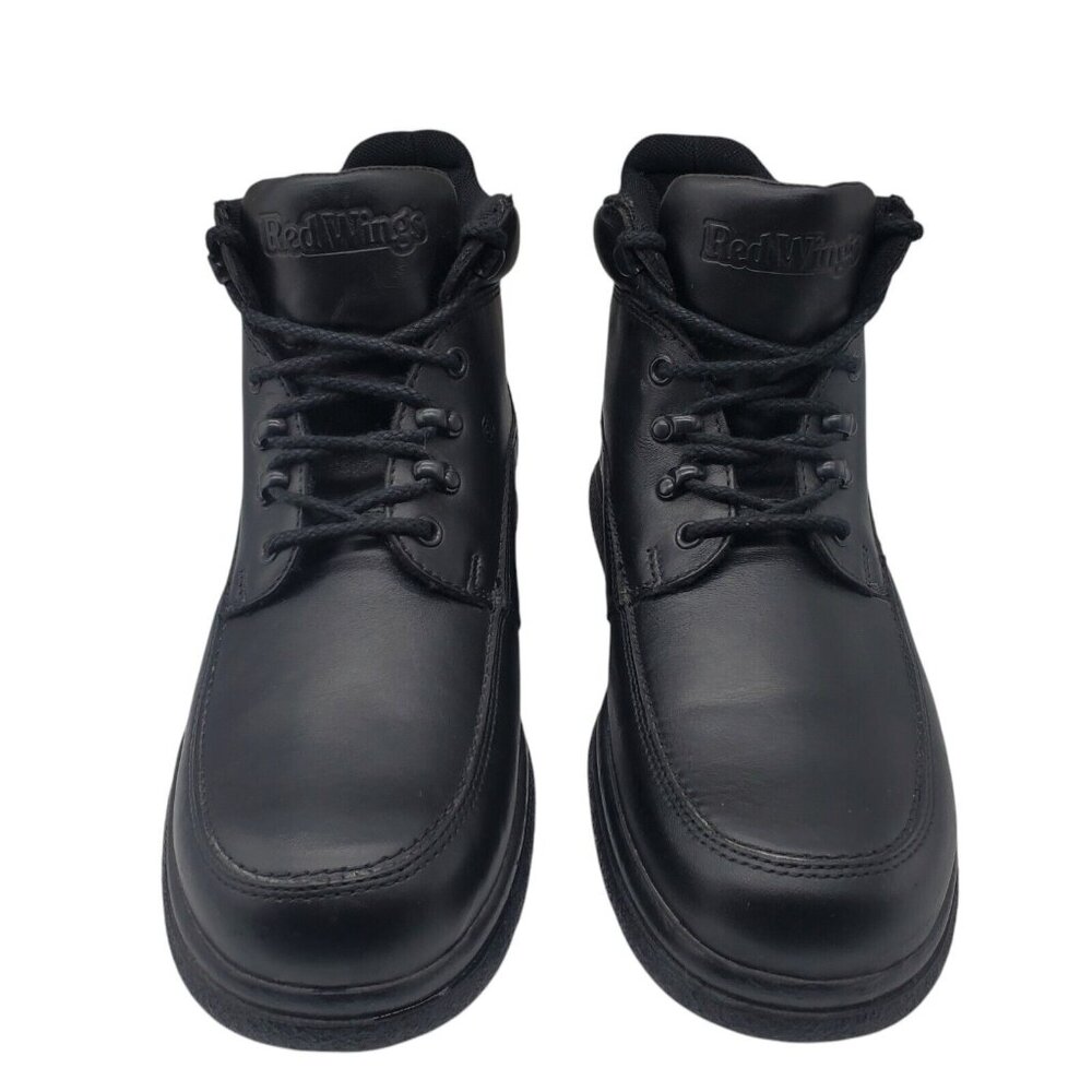 Black Leather Men's Boots - Picture 3 of 11